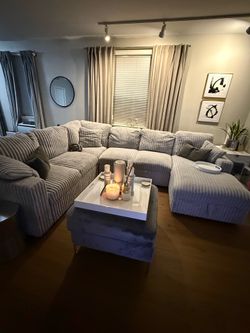 U shape pull out sofa