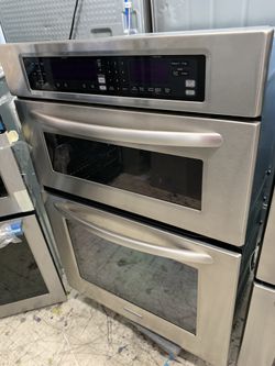 Kitchen aid microwave & oven combo in stainless steel