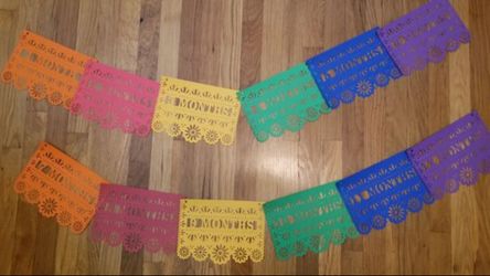 1st birthday decoration/coco/fiesta party banner papel picado