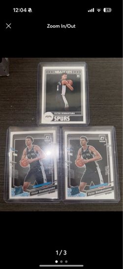 Victor Wembanyama Rookie card lot of 3 Great Condition Ships Fast