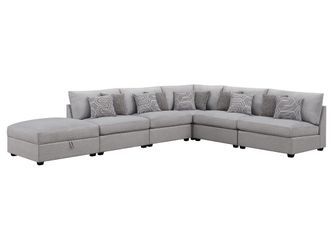 Cambria Grey 6-piece Modular Sectional Sofa
