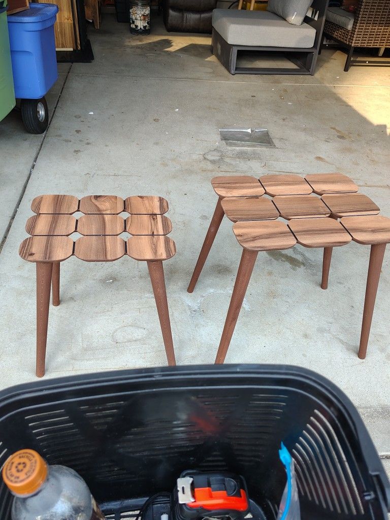 Two Nesting Tables Just Took Out Of The Box
