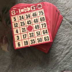 Vintage Bingo Cards