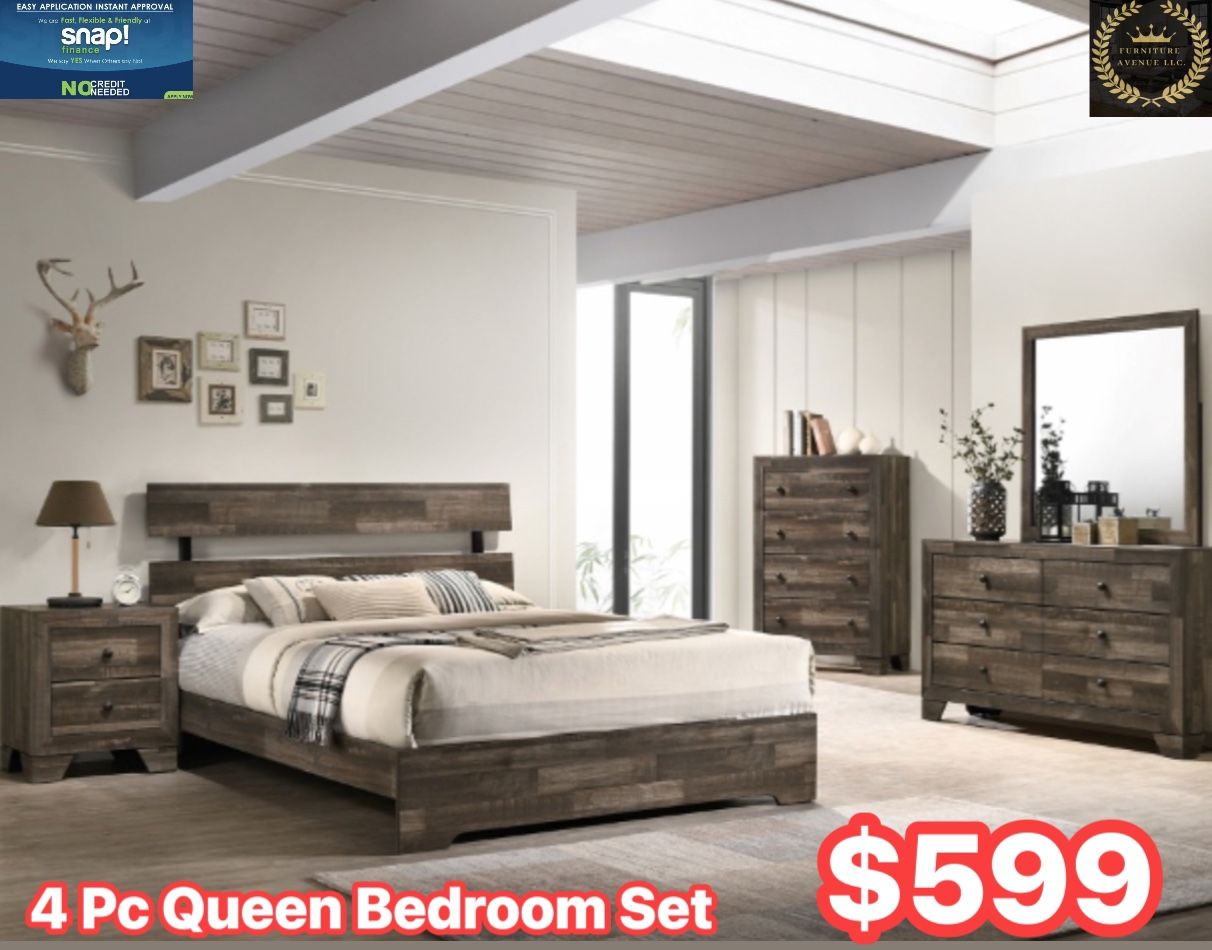 4 Pc Queen Bedroom Set