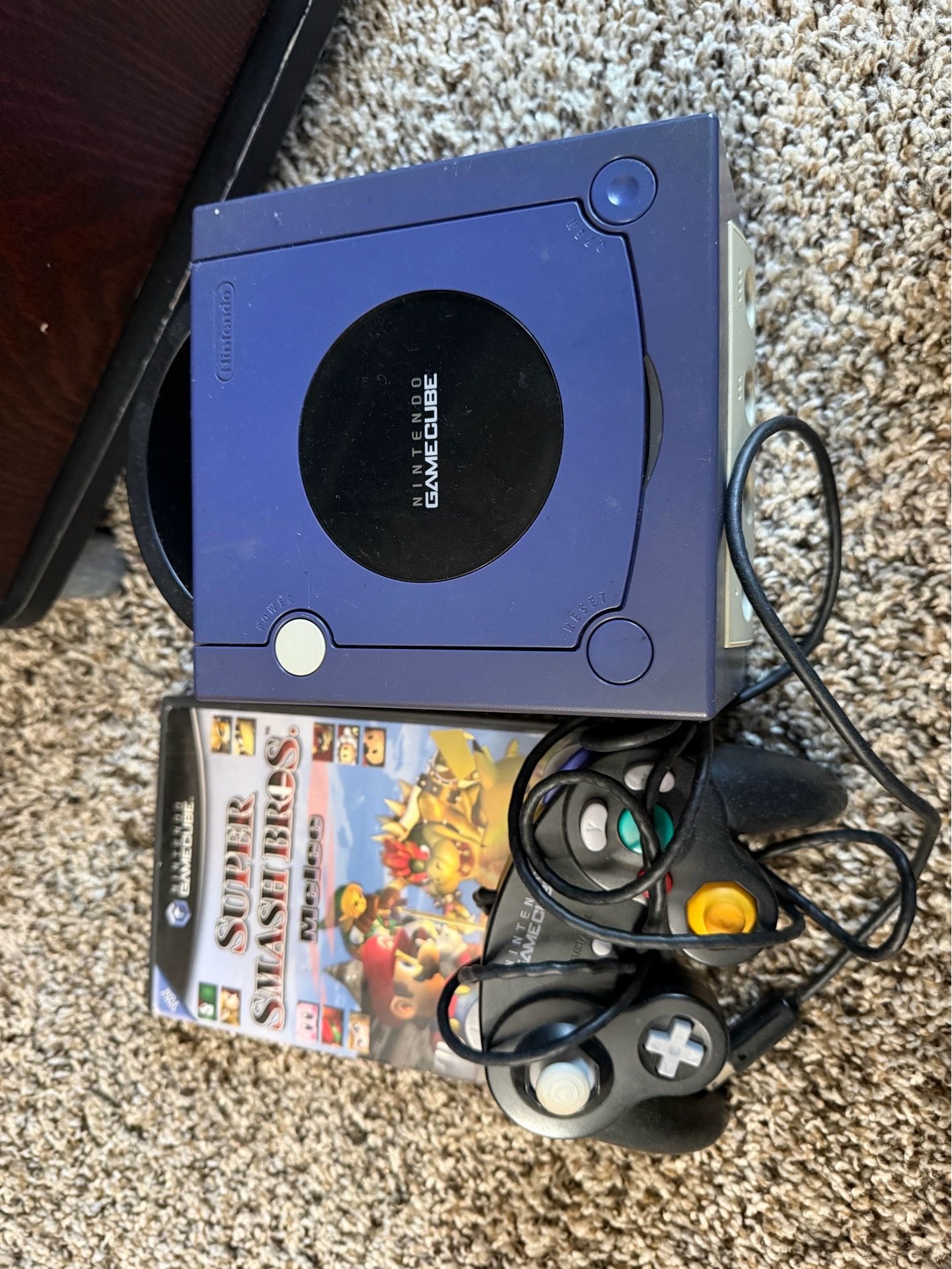 GameCube with Smash bros melee