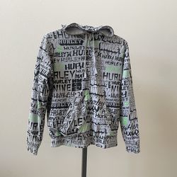 Hurley All Over Print Zip Up Hoodie - Men’s Size M