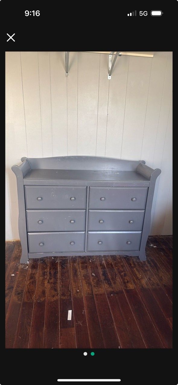 Grey Dresser/ Changing Table
