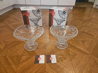 New RCR "Laurus" Crystal Centerpiece Bowls (Oneida)