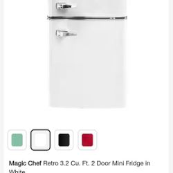 Retro Styled Miniature Refrigerator 