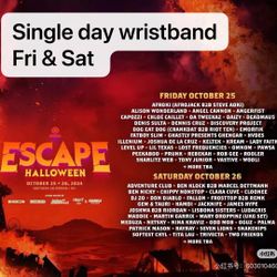 escape 2024 single day ticket