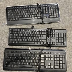 Hp Wired Keyboards $8 Each 