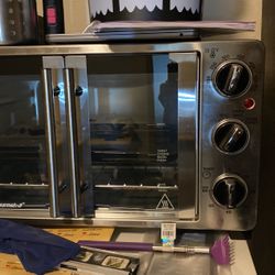 Double French door, countertop toaster oven