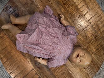 Antique E.I. Horsman Baby Dimples Doll 19.5” 1920s Original Clothes Sleep Eyes