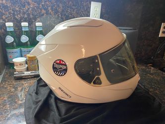 Sedici Strada (medium) motorcycle helmet with auto darkening lense.