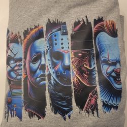 Chucky, Micheal Myers, Jason Vorhees, Freddy Krueger, Penny Wise Hoodie Sweater.