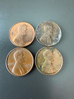 4 of the 1973 D Lincoln pennies