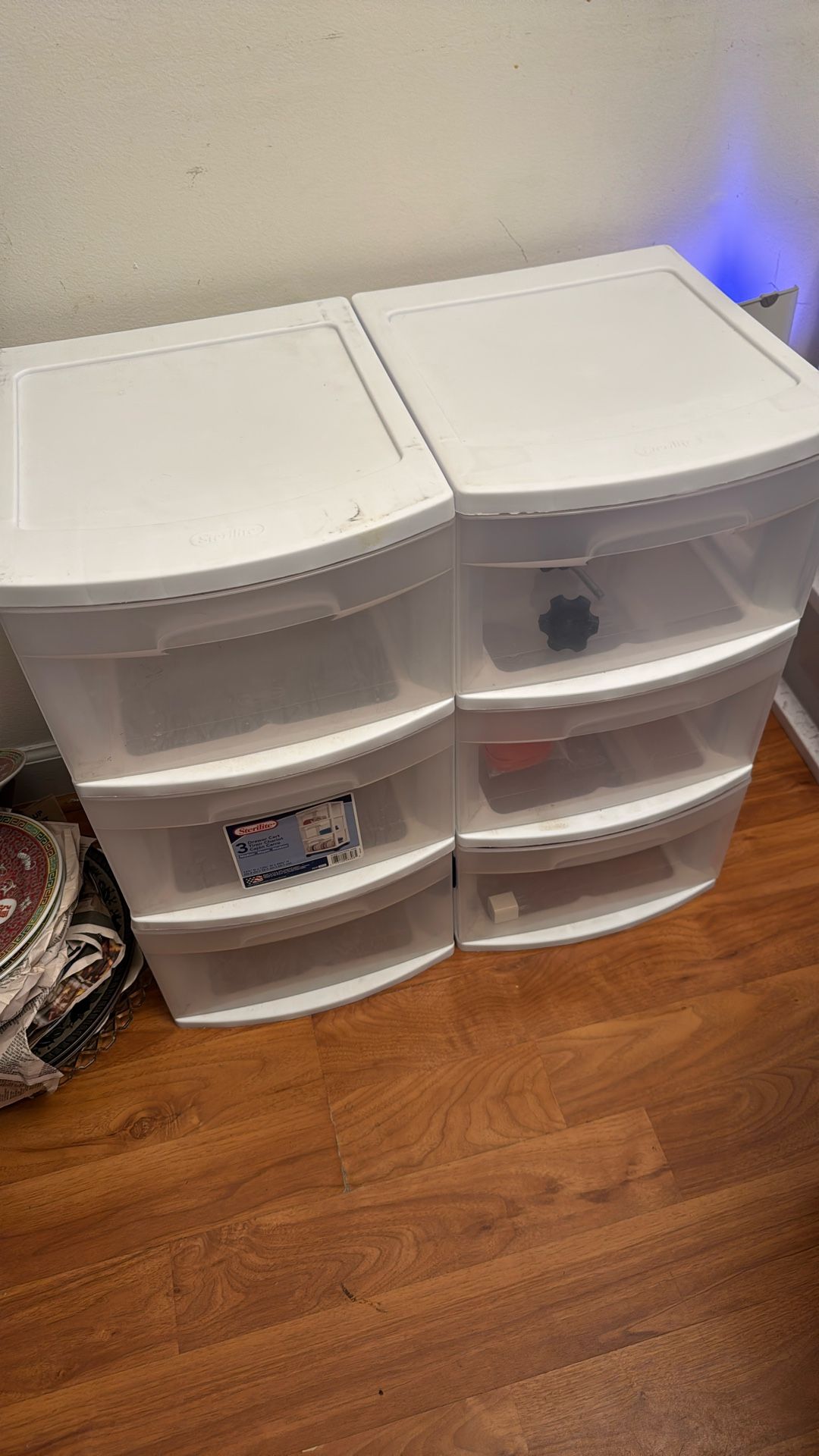 Plastic drawers