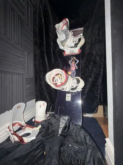 snowbored with bindings 155