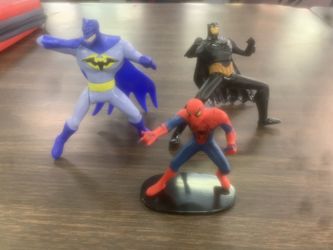 Two Batman and a spider man for sale
