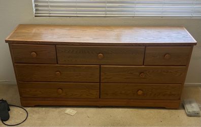 7-Drawer Wood Dresser