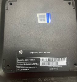HP EliteDesk 800 G3 Mini i5 7th Gen 8GB RAM 256GB SSD