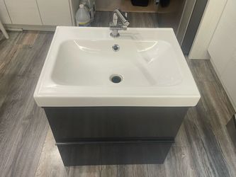Bathroom Vanity with Sink and Faucet