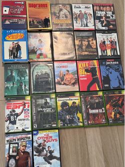 DVD & Original Xbox Game Lot – Movies and TV Shows