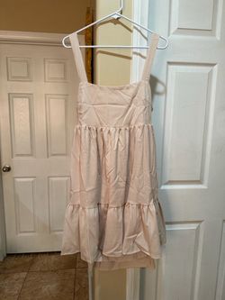Women’s Nude/ Beige Tiered Mini Dress