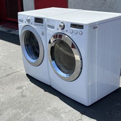 LG Set Gas Dryer And Washer 
