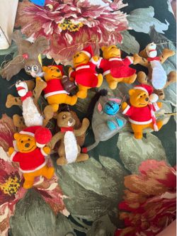 Vintage Winnie the Pooh ornament set