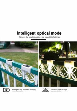 Beacaden Solar Lights Outdoor 4 Pack Solar Step Lights Waterproof Led Solar Lights for Outdoor Stairs Step Fence Yard and Patio Mini Christmas Tree (C