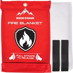 Fire Blanket 1 Pack 40”x40” - Fire Blankets Emergency for Home and Kitchen - Emergency Blankets for Survival 