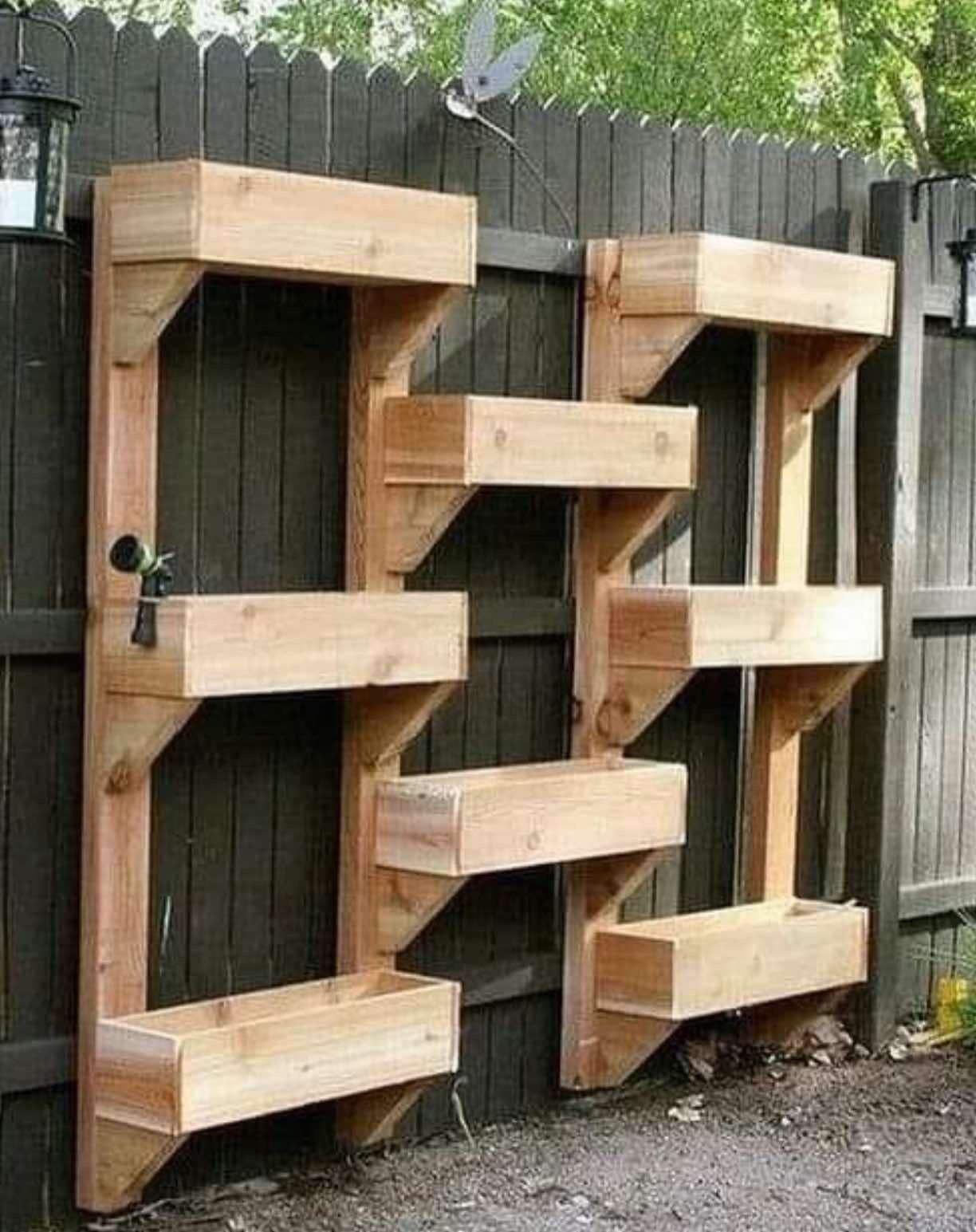 Custom Beautiful privacy wall Frame Planter Box Garden Bed cedar redwood Mother’s Day Best Gift