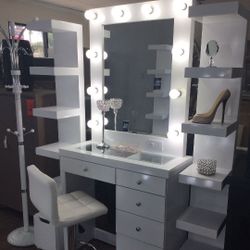 White Vanity Set Makeup Mirror or Full Length Body Mirror🤩