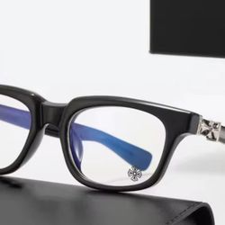 Black Chromez Heart Glasses 