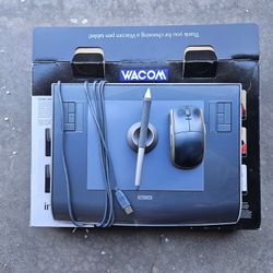 Wacom Intuos3 6x8 Graphics Tablet PTZ-630 Pen Tablet w/ Pen Mouse Box