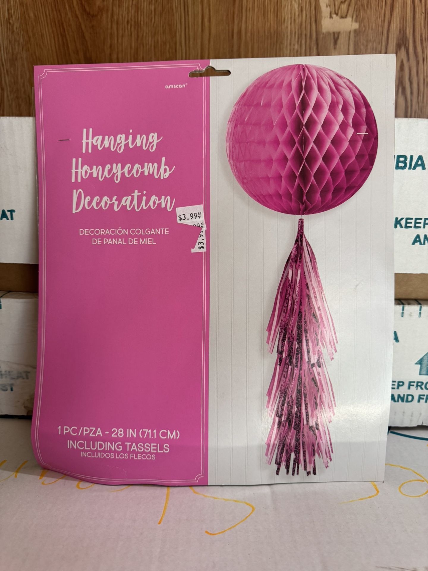 Honeycomb Decor Pink