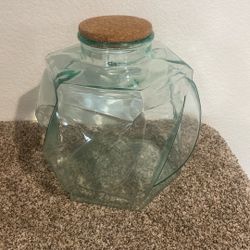 Italian Glass Jar 
