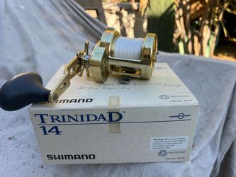 Shimano Trinidad 14.  Box, braid, and  16handle