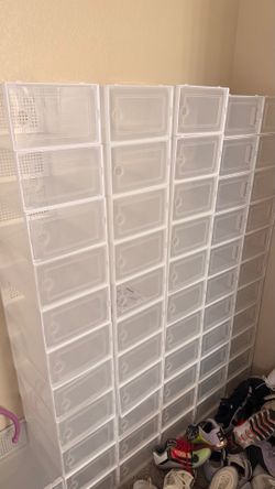 Shoe Organizers CLEAR 60 of them!