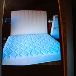 Queen mattress, box spring, frame