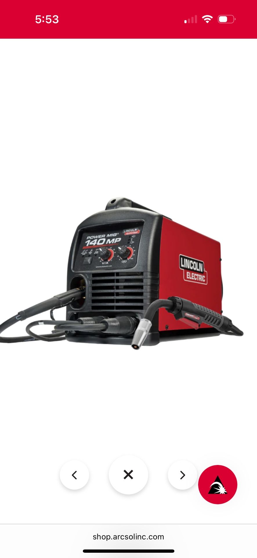 Lincoln 140 Pro MiG Welder