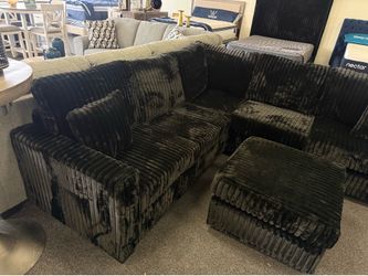 Sectional with ottoman