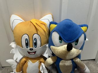 Sonic The Hedgehog And Tails Plush Set