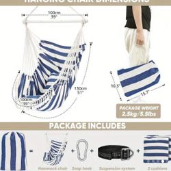 Brand New Hanging Chair With Pillows