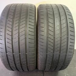 V824  275 40 20  Bridgestone  Alenza 001 Run Flat  2 used tires  50%-60% life 