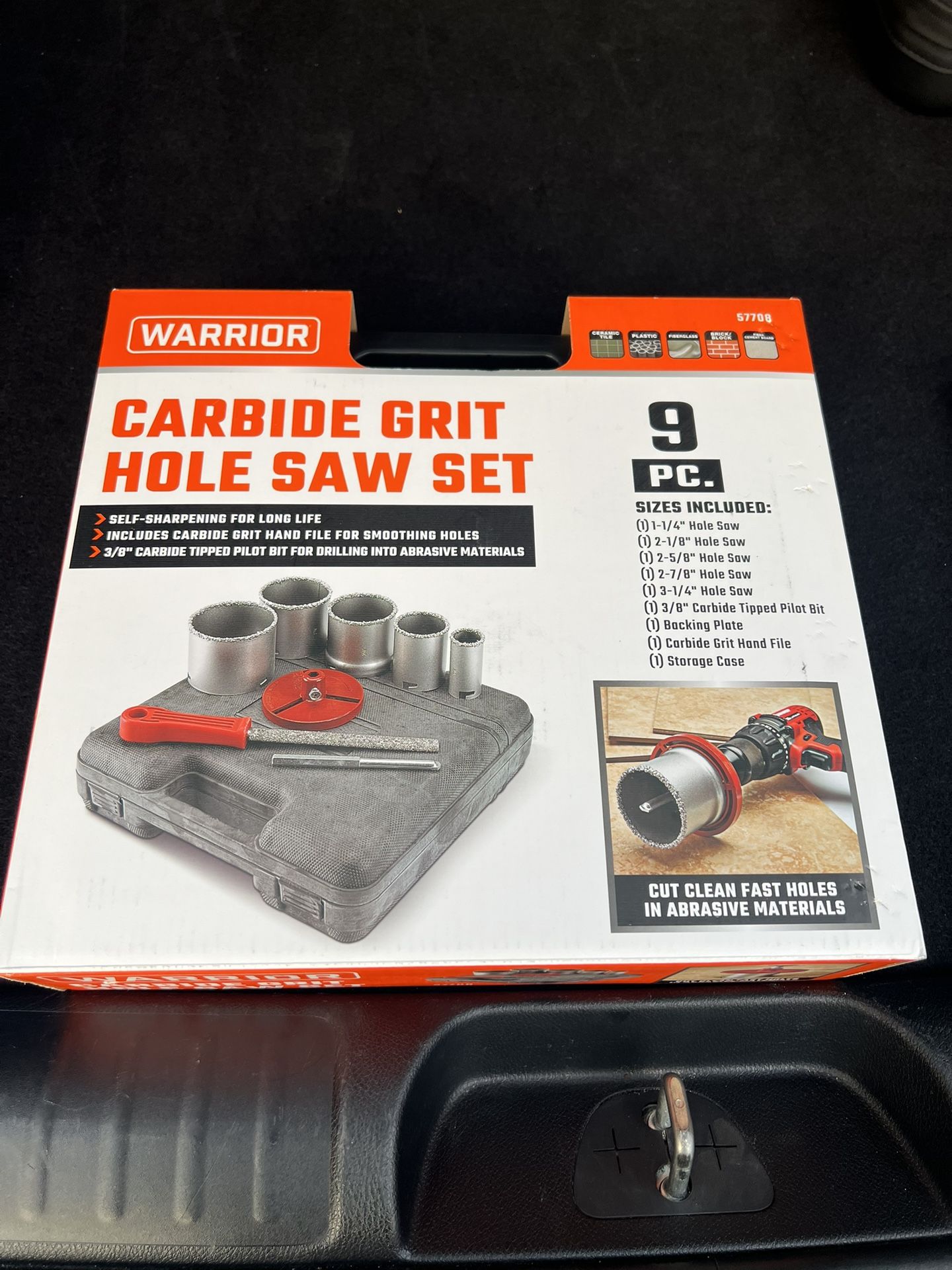 CARBIDE GRIT HOLE SAW SET