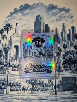 Bo Jackson CUSTOM Legends Downtown Holo Football Card