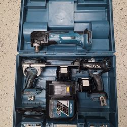 Makita LXT 18v Brushless Drill Impact Driver And Oscillating Saw