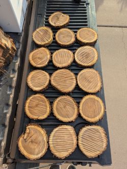Small Mesquite Wood Rounds